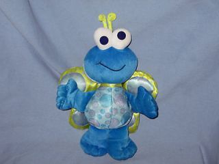 Fisher Price Plush Cookie Monster Muppet 10 Blue Lady Bug 2001 Sesame 