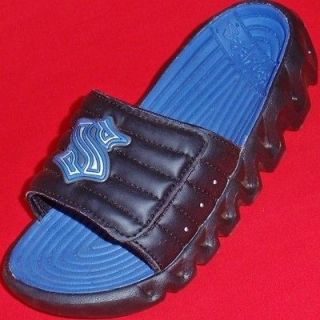   Youth SKECHERS ZIGGYED SLODZ Black/Blue Athletic Sport Sandals Shoes 2