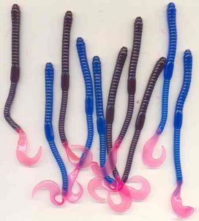 10 Soft Jelly plastic Sea Fishing Bass Cod worm baits 6inch