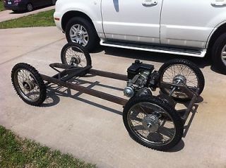 Cyclekart ROLLING Chassis / Frame w/ Front Drop Axle & Suspension Go 
