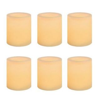   Unscented Flameless Battery Operated Wax Covered LED Votive Candle