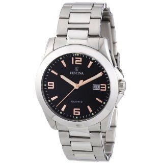 Festina Mens F16376/6 Traditional Dress Stainless Steel Watch 