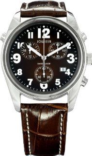 Jowissa Mens J7.001.L Ginebra Brown Dial Chronograph Leather Watch 