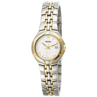 Seiko Womens SXD646 Dress Two Tone Watch Watches 