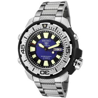   Automatic Blue Dial Stainless Steel Diver Watch Watches 