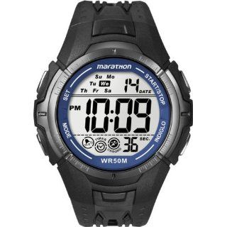Timex Mens T5K359 Black Resin Quartz Watch with Digital Dial Watches 