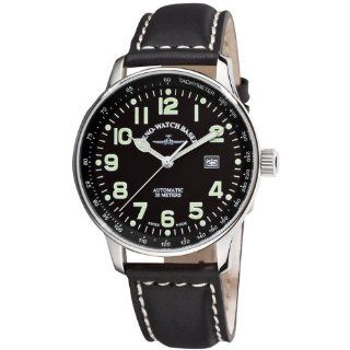 Zeno Mens P554 A1 Pilot Automatic Tachymeter Dial Watch Watches 