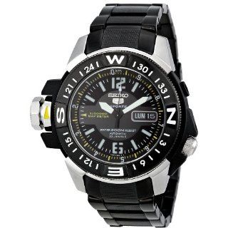 Seiko Mens SKZ231 Black Dial Seiko 5 Watch Watches 