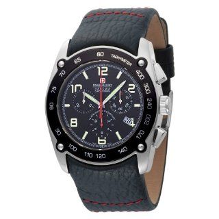Swiss Military Hanowa Mens 06 4046 04 007 Cervin Black Dial Leather 
