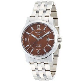 Tissot Mens T0144101129700 PRC 200 Brown Dial Bracelet Watch Watches 