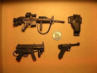 MP5, M4 Carbine and Luger Pistol plus Holster by 21st Century or 