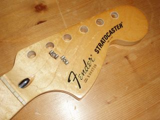 1978 Vintage Fender USA Maple Stratocaster Neck Strat Serial Number 