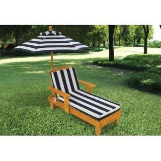 Outdoor Chaise with Umbrella Kidkraft 00105 Childs Chair Kids Lounge