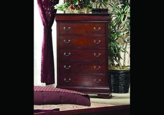 Chest of Drawers Louis Phillippe Cherry Finish Highboy