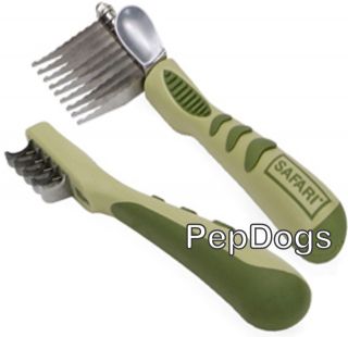 SAFARI De Matting Pet Dog Cat Coat Comb / Mat Remover
