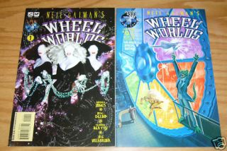 Neil Gaimans Wheel of Worlds #0 & 1 rick veitch set