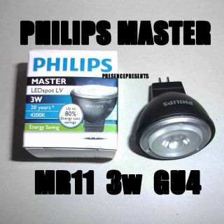 MR11 PHILIPS MASTER LED 12v 3w GU4 LOW ENERGY SAVING SPOT LIGHT BULBS 
