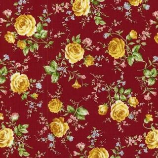 RJR Tyler Texas Rose Red Yellow Blue Pink Green Floral Quilt Fabric 