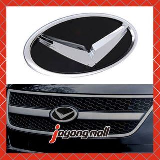 Chrome Eagle V Logo Front Rear Emblem Set 2pcs for Hyundai I Max I 800 