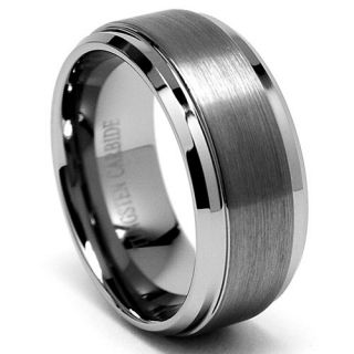 9MM High Polish / Matte Finish Mens Tungsten Ring Wedding 