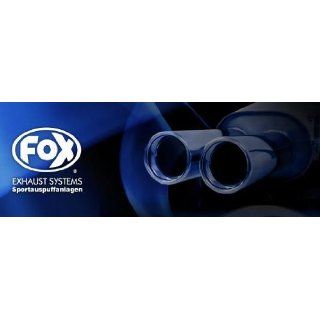 FOX Sportauspuff Fox Endrohrpaar zum Aufstecken Auspuff Audi A4 B7 3 