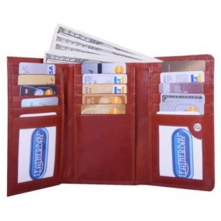 Womens Leatherbay Elegant Shopping Wallet   Cognac product details 