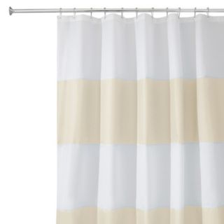 InterDesign Zeno Shower Curtain   Sand/White (72x72) product details 