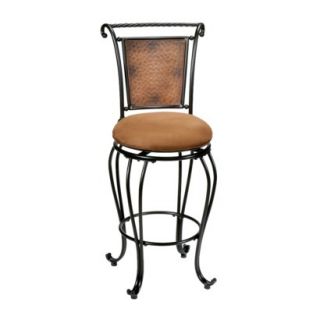 Milan Counter Stool   Copper Finish/ Buckskin product details page