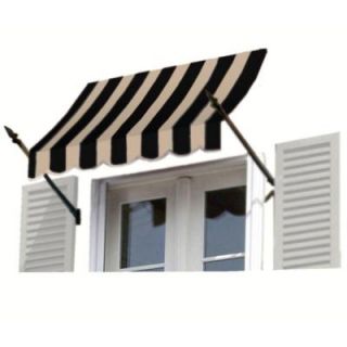 AWNTECH 10 ft. New Orleans Awning (31 in. H x 16 in. D) in Black/Tan 