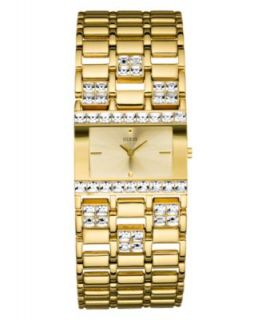 GUESS Watch, Womens Gold Tone Multi Chain Bracelet 48x40mm U0085L1 