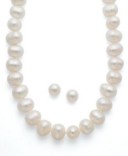 Pearl Jewelry Set, Sterling Silver Cultured Freshwater Pearl Strand 