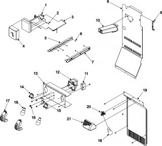 Model # ASD2624HEQ Amana Amana refrigeration   Controls (15 parts)