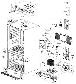 Model # RF266AERS/XAA Samsung Refrigerator   Freezer asy (146 parts)