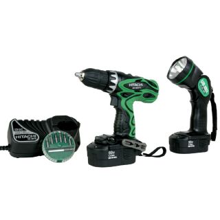 Shop Hitachi 18 Volt 1/2 in Cordless Drill Kit with Flashlight at 