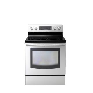 Shop Samsung 30 in Smooth Surface Freestanding Convection Electric 