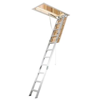 Shop Werner 10 ft 3 in Aluminum Attic Ladder at Lowes