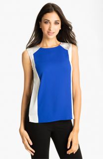 Vince Camuto Colorblock Mixed Media Shell  