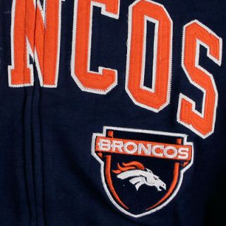 Denver Broncos Step One Full Zip Hooded Sweatshirt 
