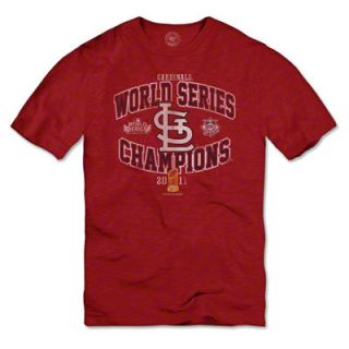 St. Louis Cardinals Red 2011 World Series Champions Arch Scrum T Shirt 