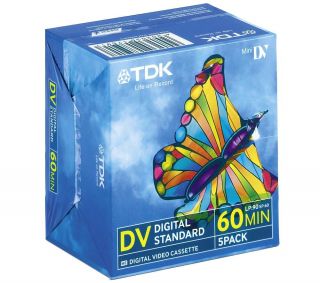 TDK DVM 60ME   Pack of 5 Mini DV   60min  Pixmania UK