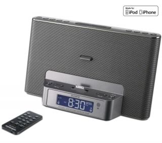 SONY ICF DS15IP   Clock radio and iPhone/iPod dock   silver  Pixmania 