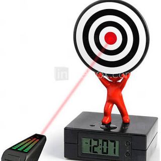 Laser Gun Target Alarm Clock Gadget Fun (CEG50163)   USD $ 25.22