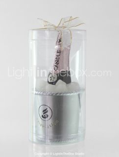 Champagne Bottle in Ice Bucket Candle Favor   USD $ 7.95