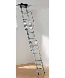 Buy Domestic Aluminium 3 Section Loft Ladder with Handrail at Argos.co 