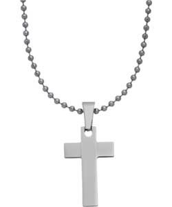 Buy Stainless Steel Ball Chain Cross Pendant at Argos.co.uk   Your 