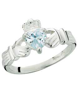 Buy Sterling Silver Cubic Zirconia Heart Claddagh Ring at Argos.co.uk 