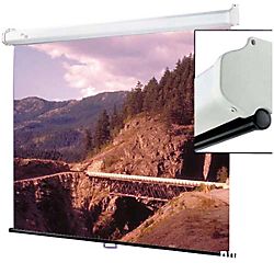 Draper Luma with Auto Return Manual Projection Screen by Office Depot