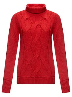 Buy Collection WEEKEND by John Lewis Triple Cable Knit Jumper, Orange 