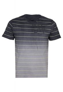 Camiseta Calvin Klein Calvin Klein Striped Enjoy Cinza   Compre Agora 