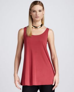 Sleeveless Silk Tunic   